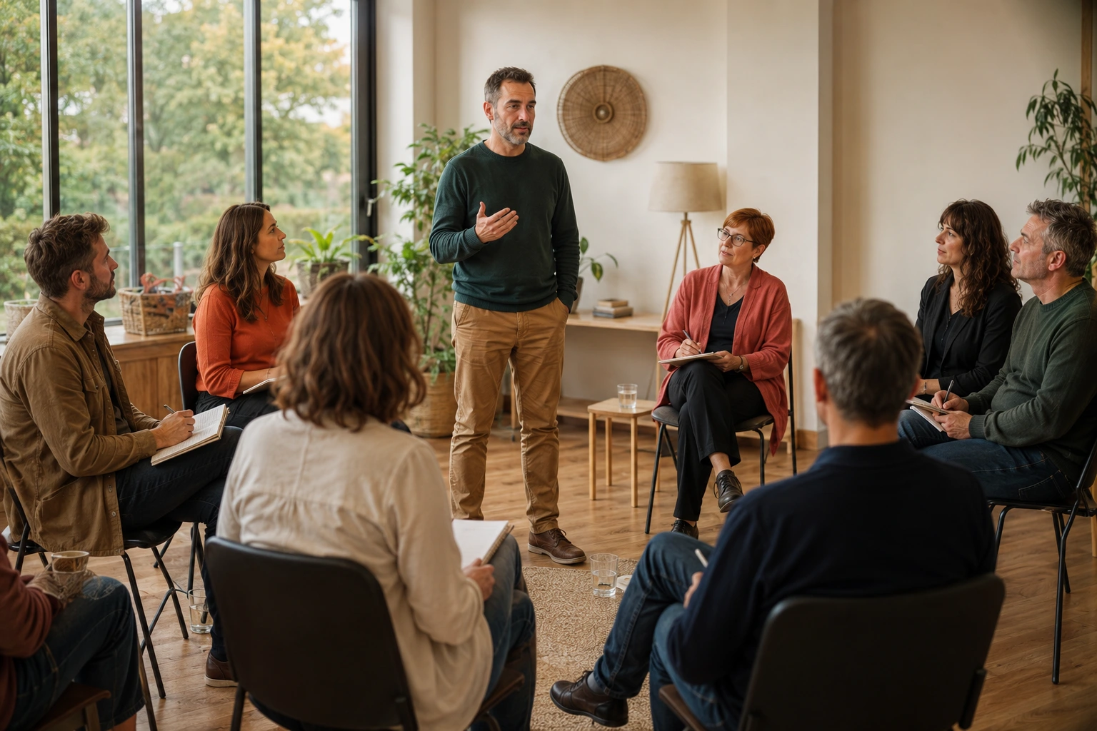 Participant la un curs practic de Public Speaking, primind feedback de la traineri și colegi